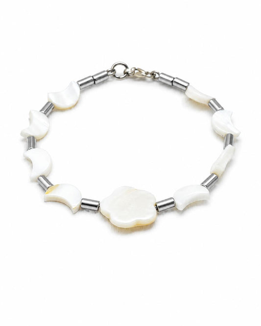 moonshine 1.       
Mother of pearl 
Hematite 
Sterling Silver 925