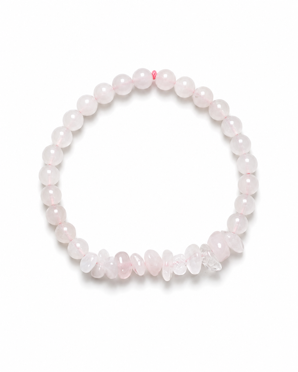 Rose quartz.     
Rose quartz