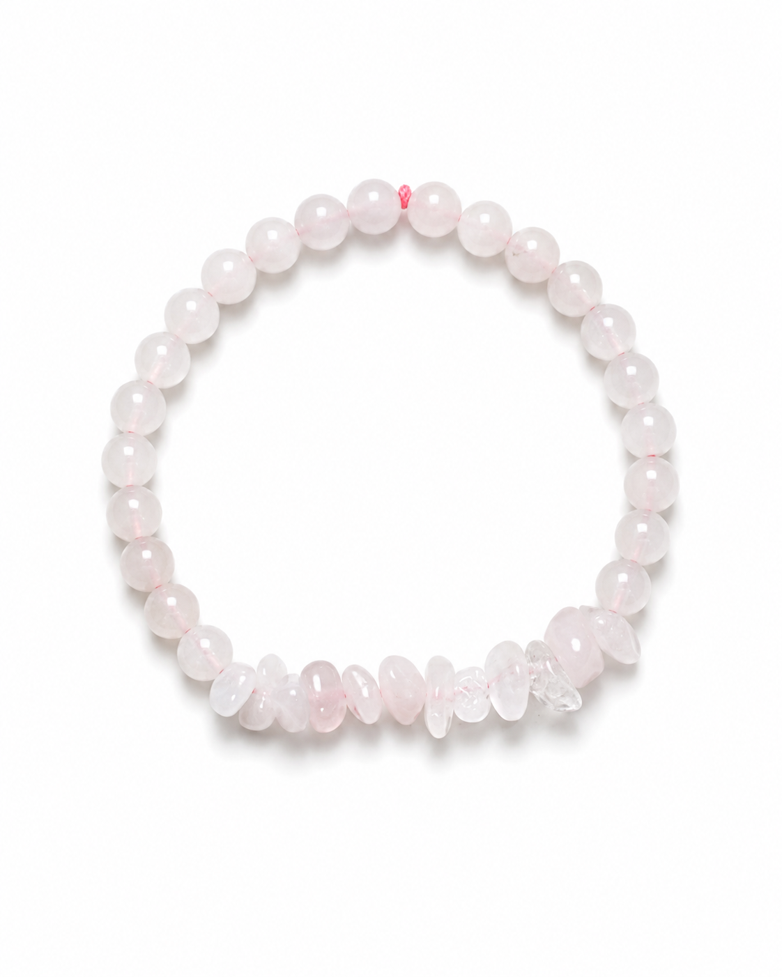 Rose quartz.     
Rose quartz
