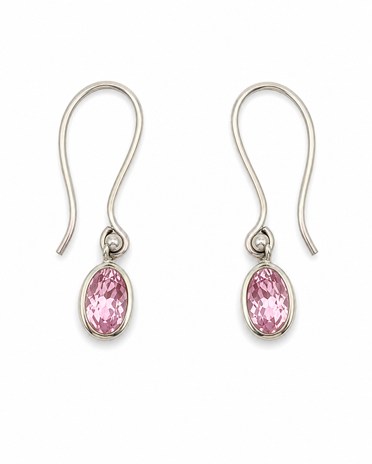 Pink moon.  
Cubic zirconia 
Sterling Silver 925