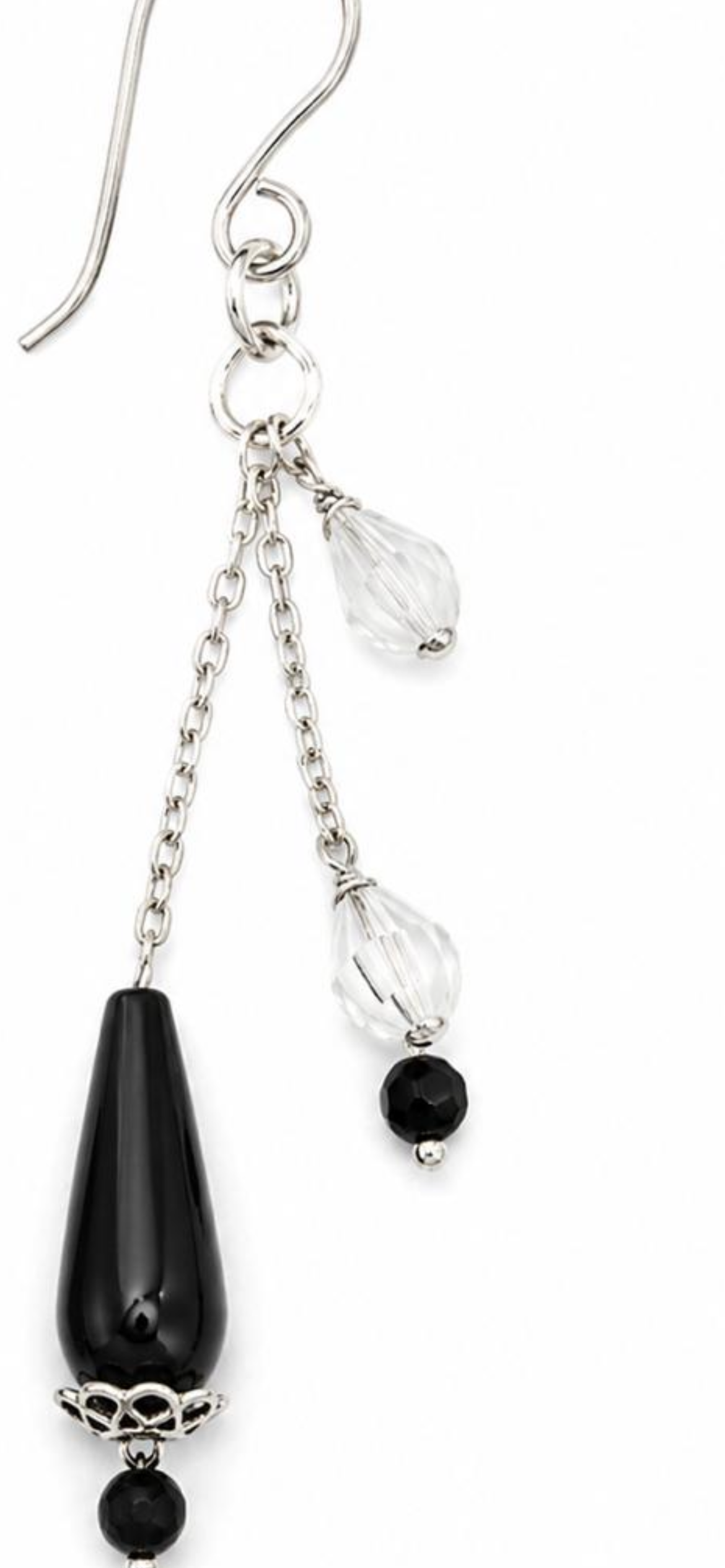 Midnight rain. 
Onix
Crystal 
Sterling Silver 925.