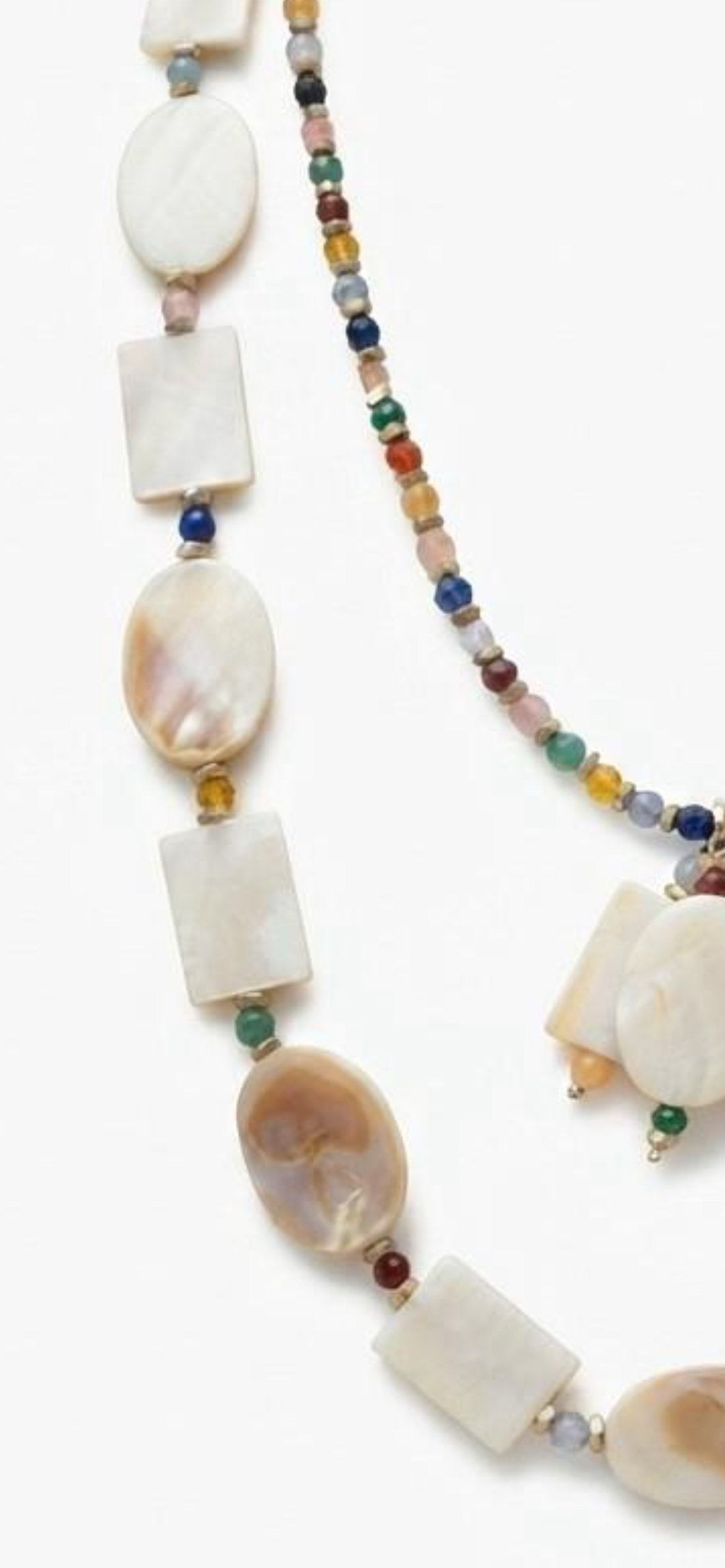 Multi colour jade 
Mother of pearl 
Hematite 
Sterling silver 925