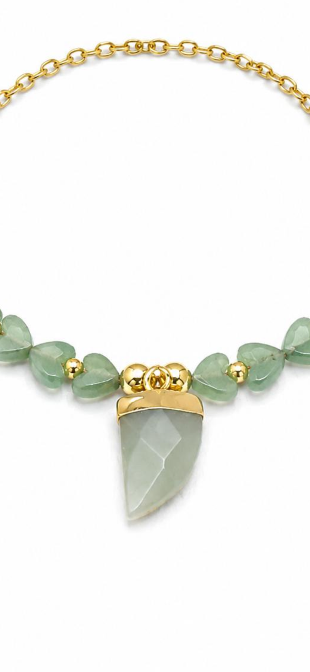 Aurora.  
Jade 
Hematite gold plated 
Sterling silver 925 gold plated