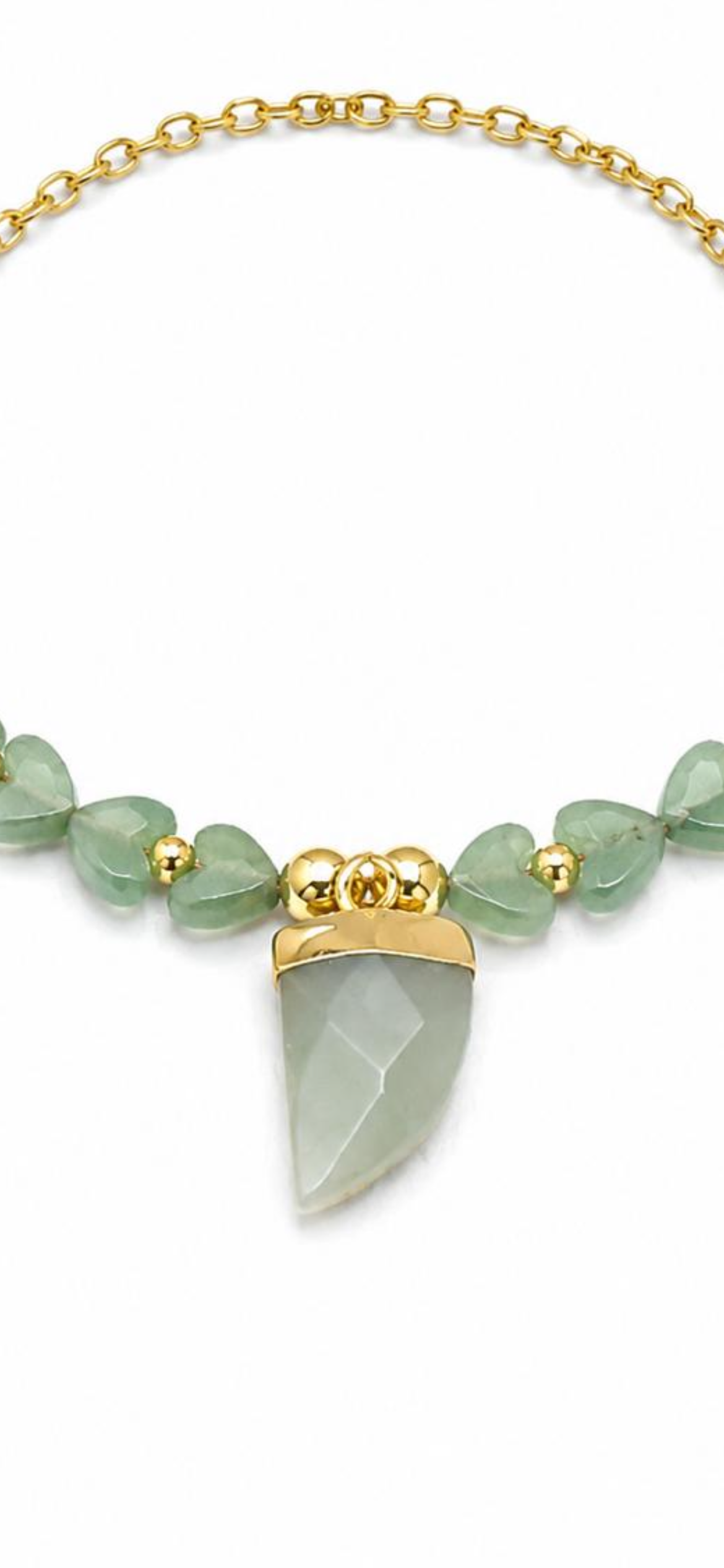 Aurora.  
Jade 
Hematite gold plated 
Sterling silver 925 gold plated