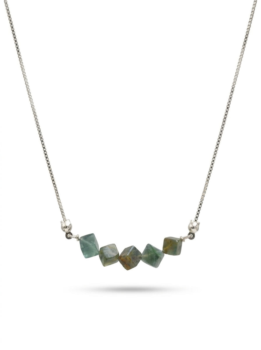 Moss agate 
Sterling silver 924