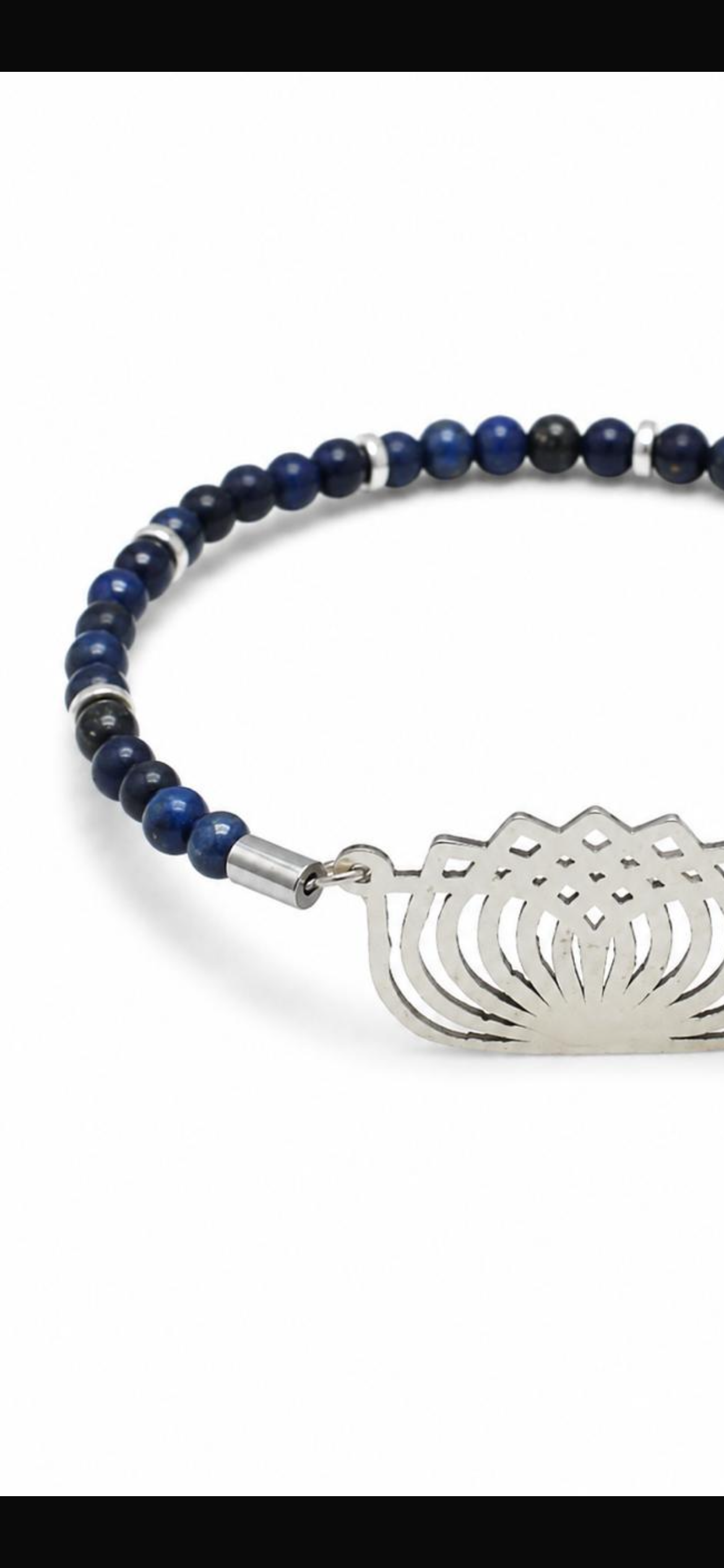 Blue signature.    
Lapis 
Hematite 
Sterling silver 925
