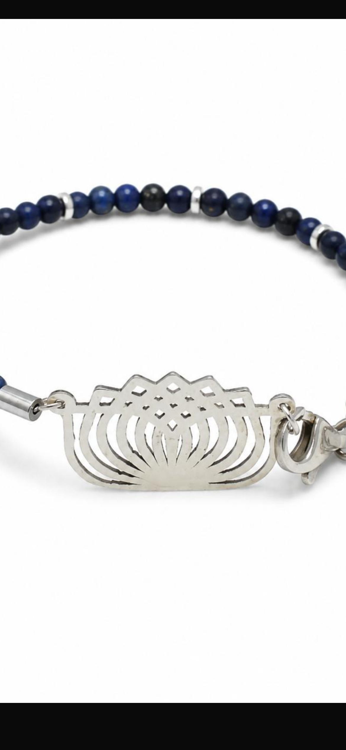 Blue signature.    
Lapis 
Hematite 
Sterling silver 925