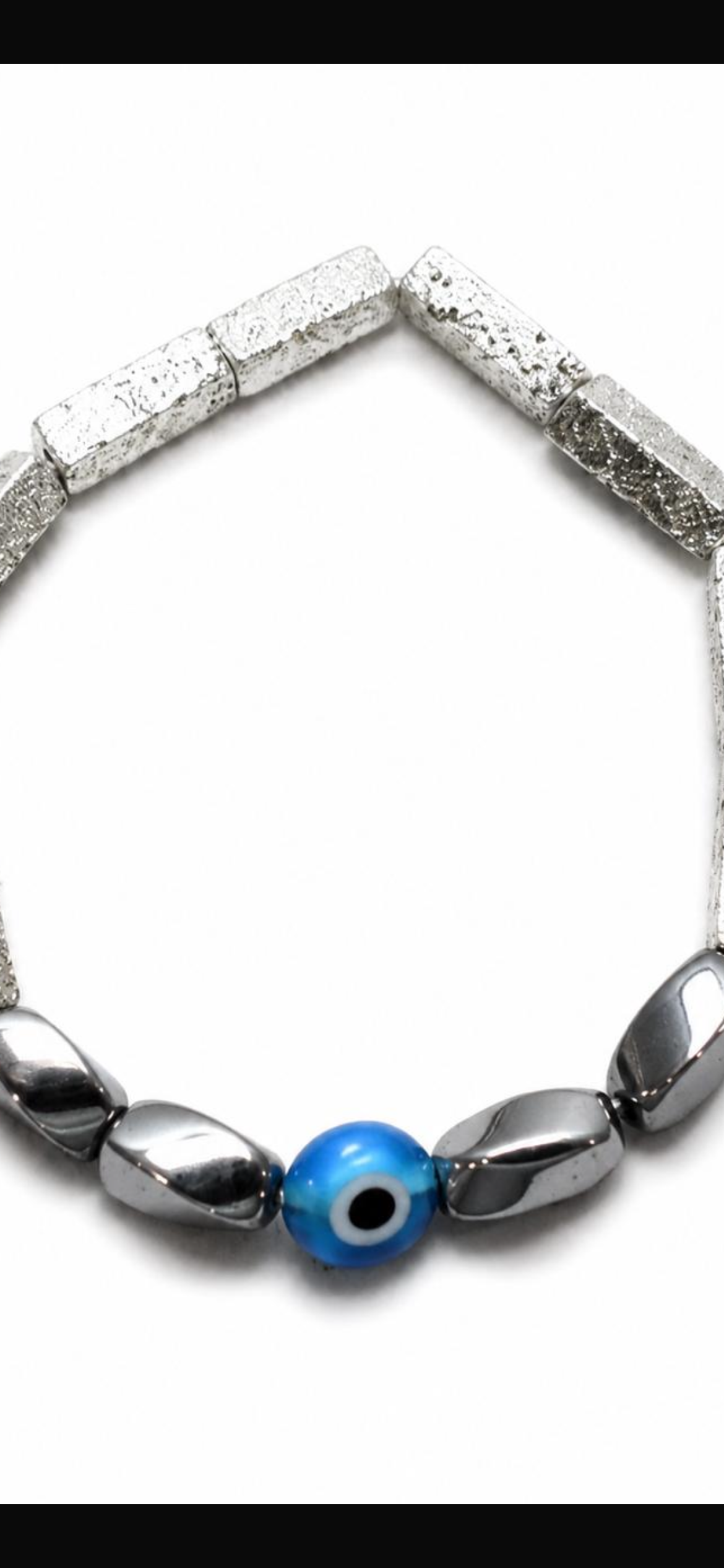 Evil steel 5.   
Hematite 
Lava stone 
Evil eye