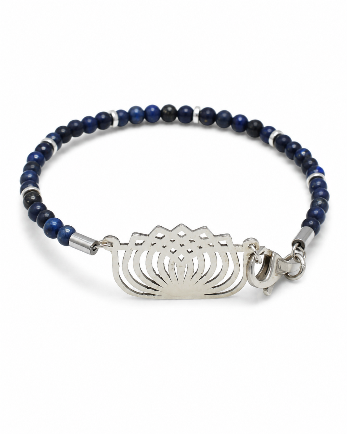 Blue signature.    
Lapis 
Hematite 
Sterling silver 925