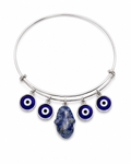 Safe guard.       
Evil aye
Sodalite
Sterling silver 925