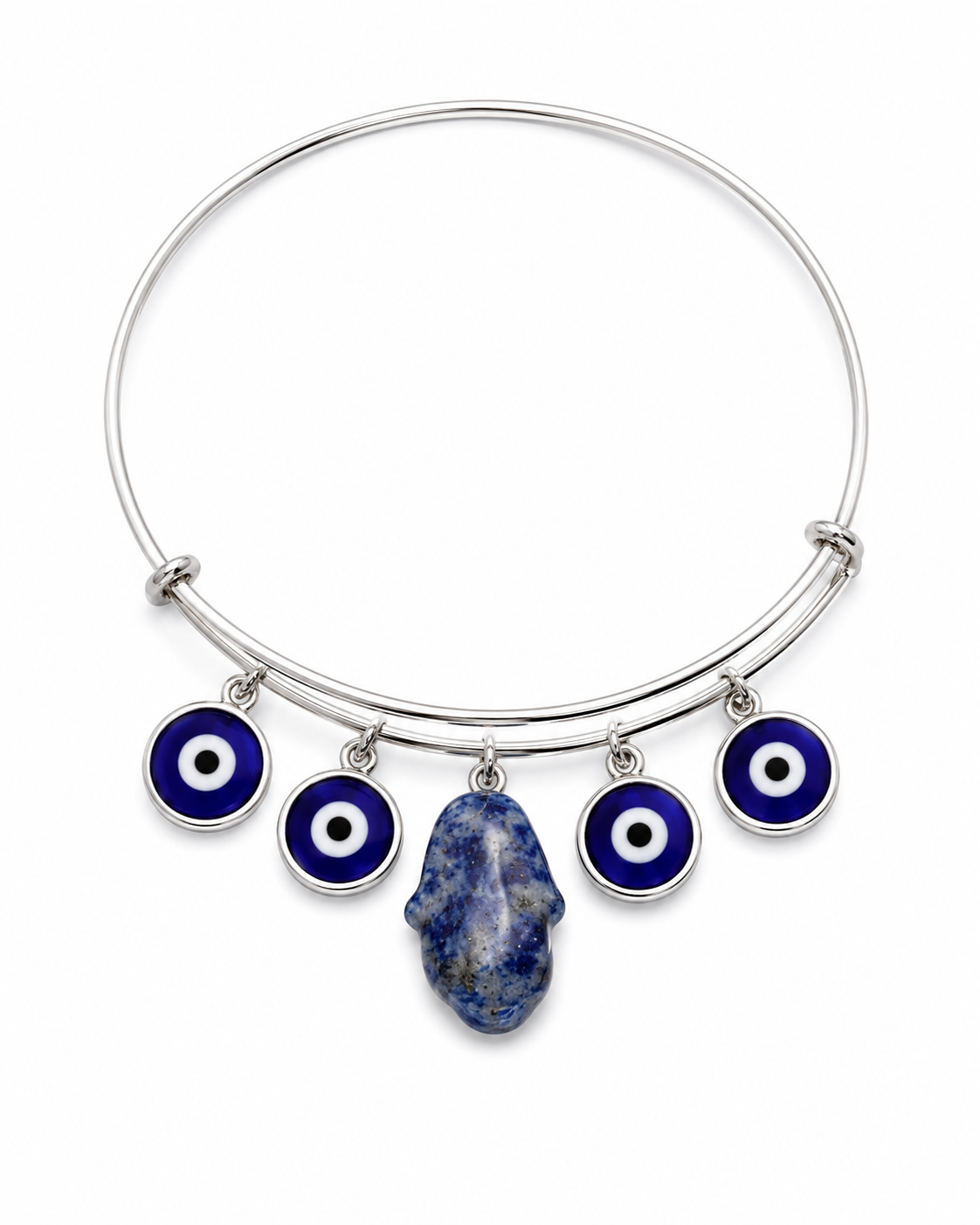Safe guard.       
Evil aye
Sodalite
Sterling silver 925