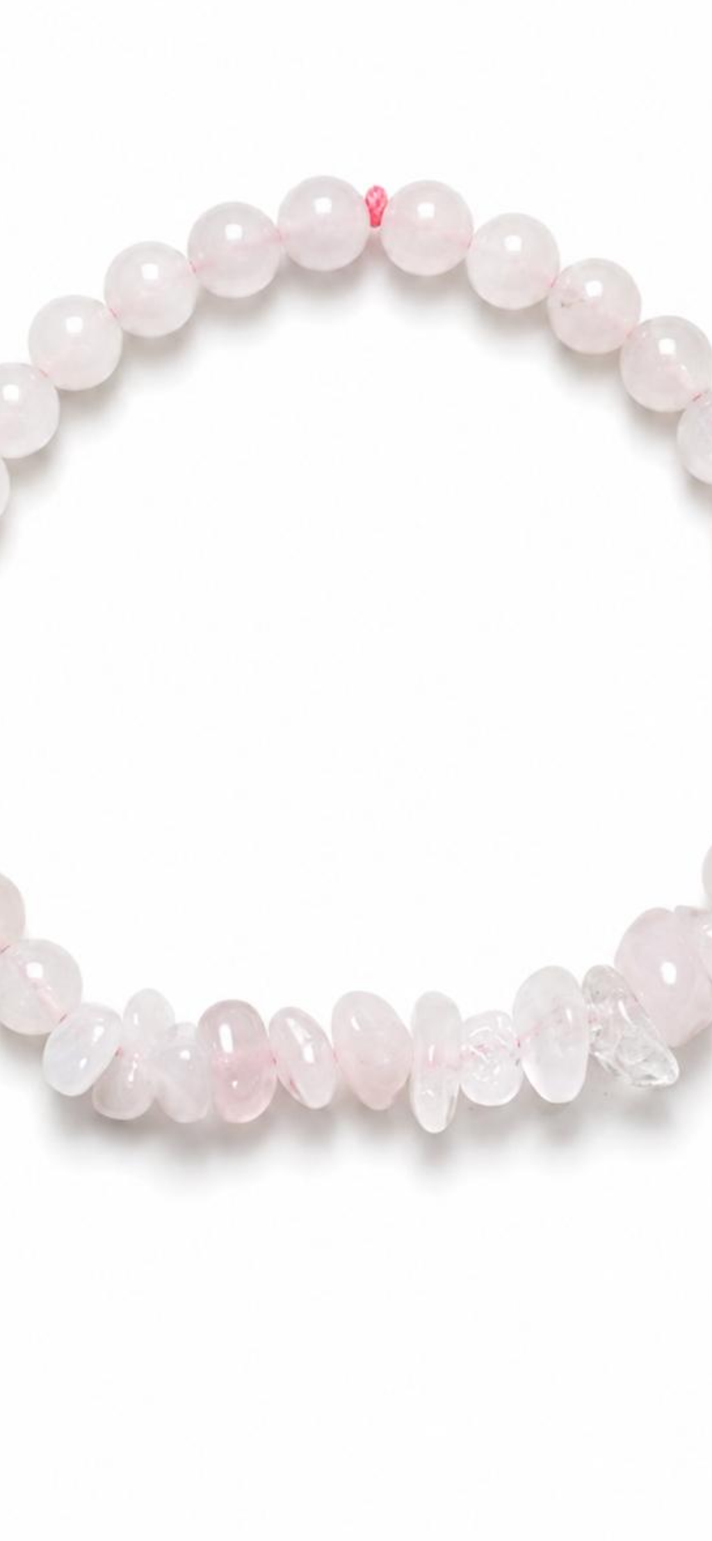Rose quartz.     
Rose quartz