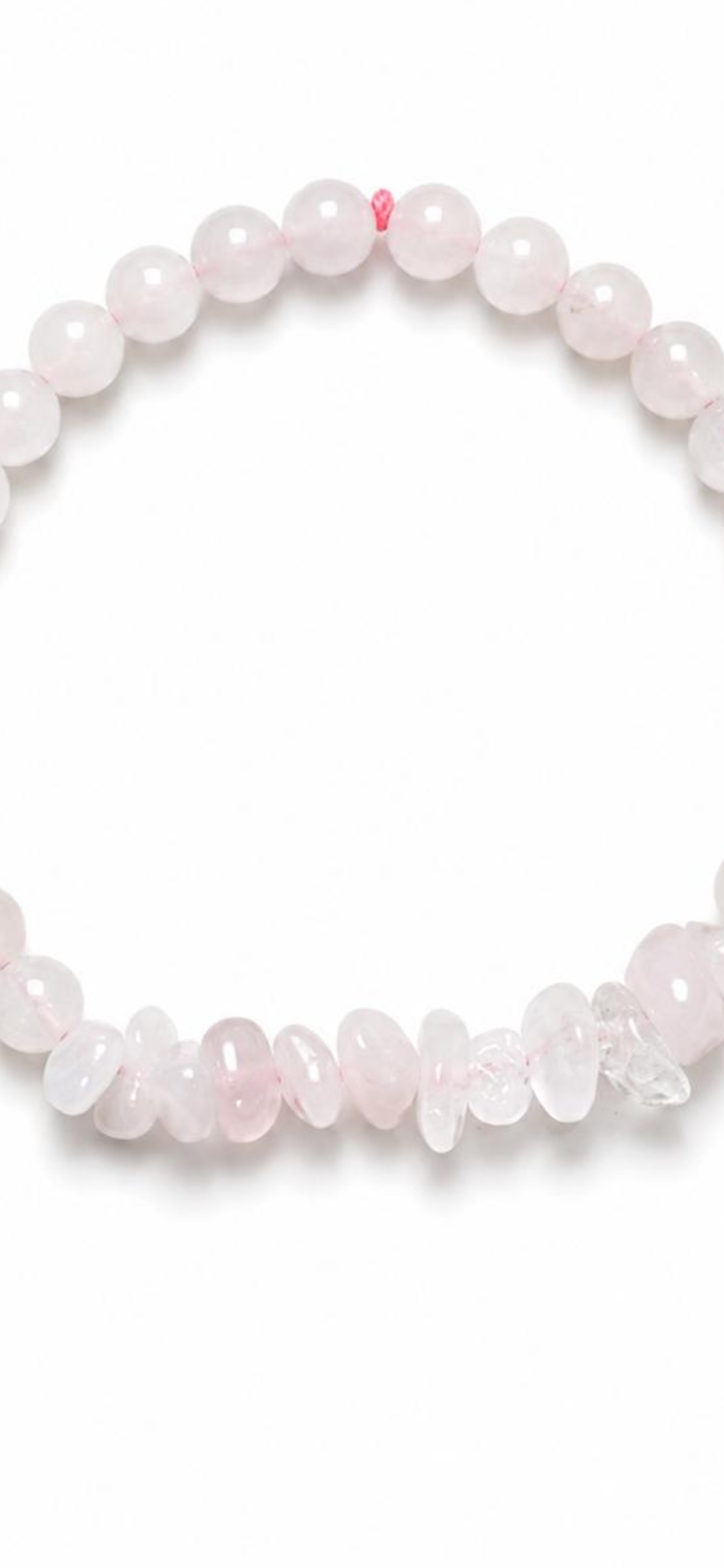Rose quartz.     
Rose quartz