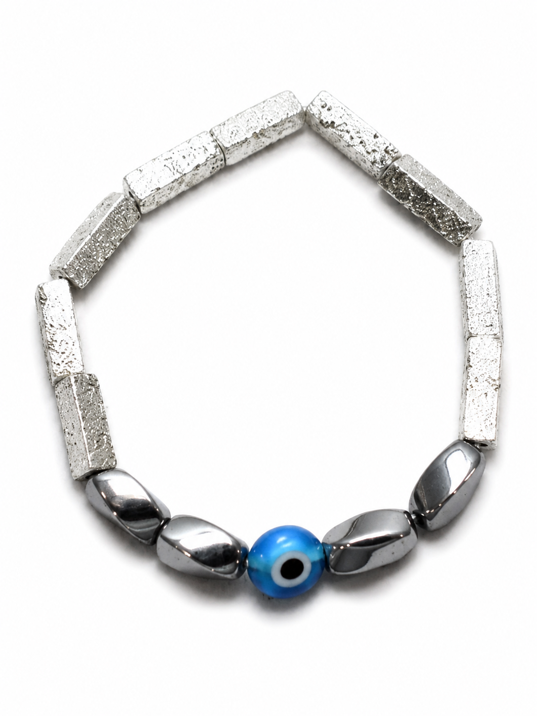 Evil steel 5.   
Hematite 
Lava stone 
Evil eye