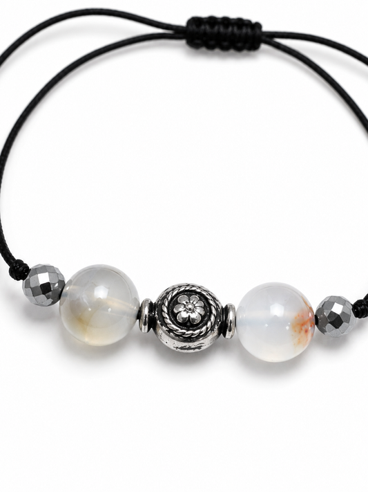 Sahara.       
Agate 
Sterling silver 925
Hematite