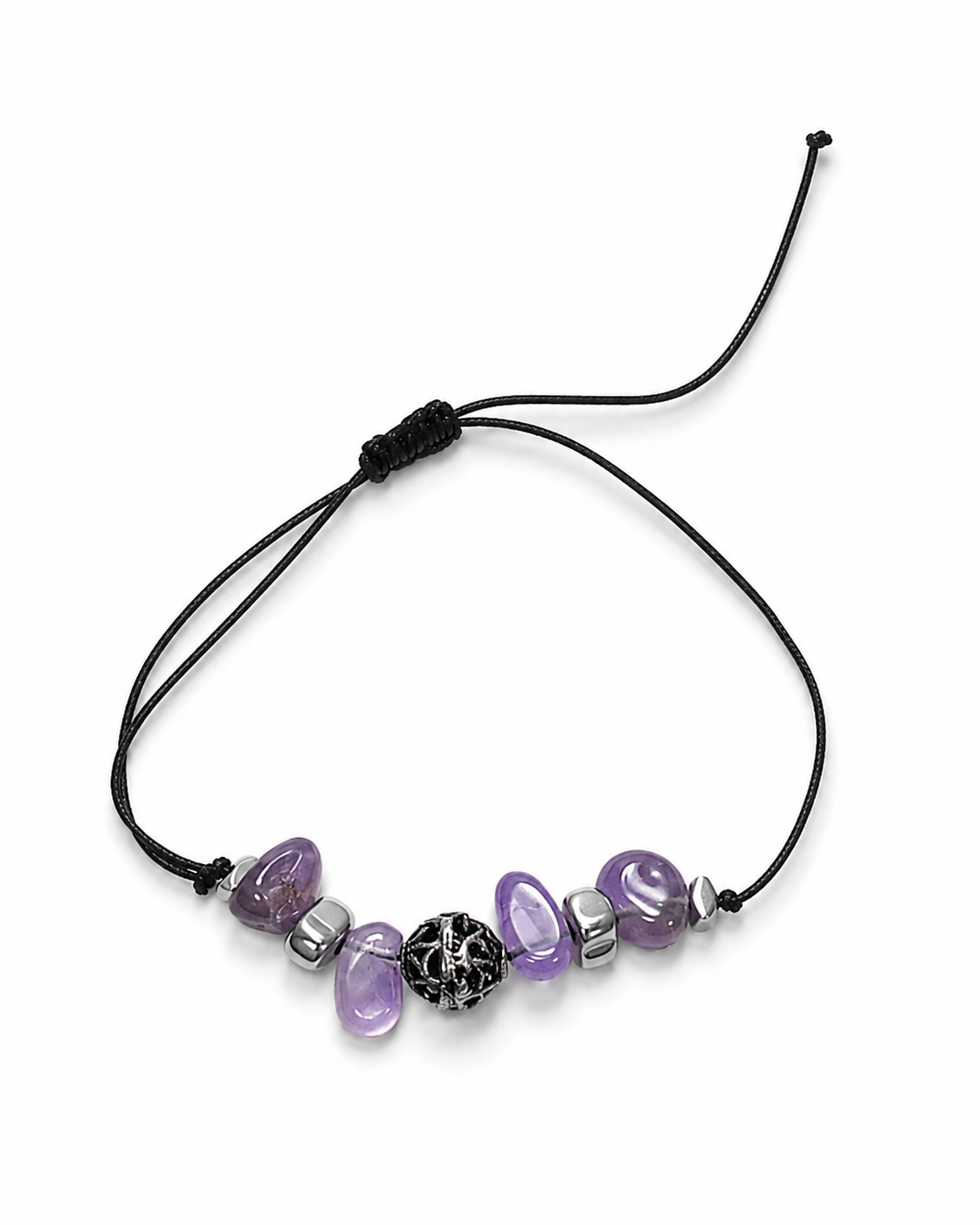 Amethyst dreams.        
Amethyst 
Sterling Silver 925
Hematite