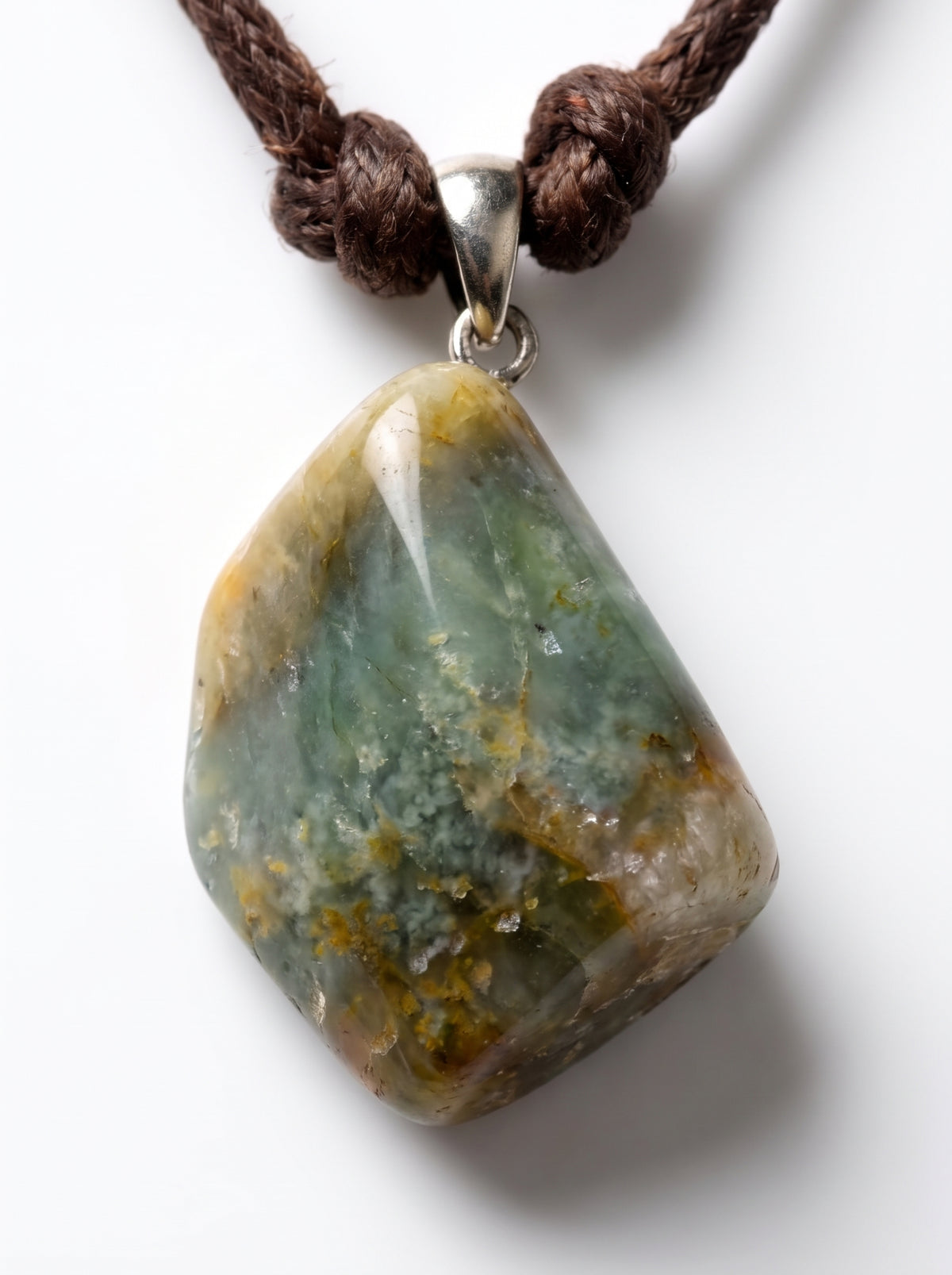 Jasper 
Leather cortex 
Sterling silver 925