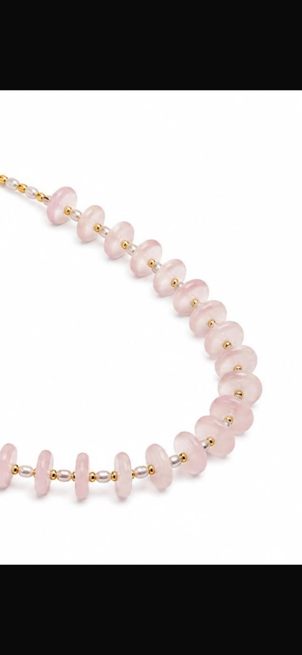 Rose quartz 
Hematite 
Sterling silver 925 gold plated