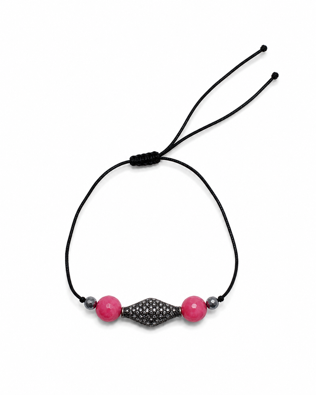Cherry charm.     
Pink agate 
Sterling Silver 925