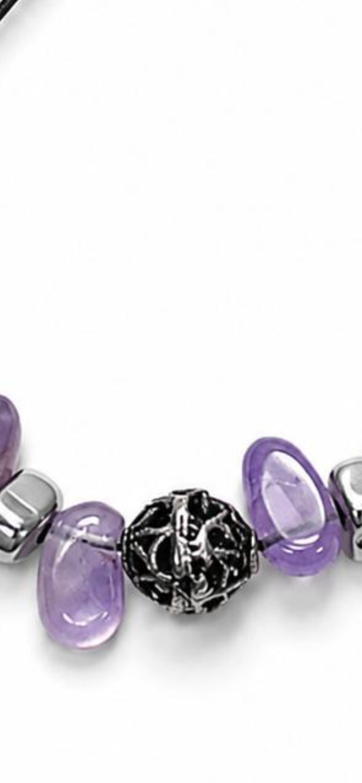 Amethyst dreams.        
Amethyst 
Sterling Silver 925
Hematite