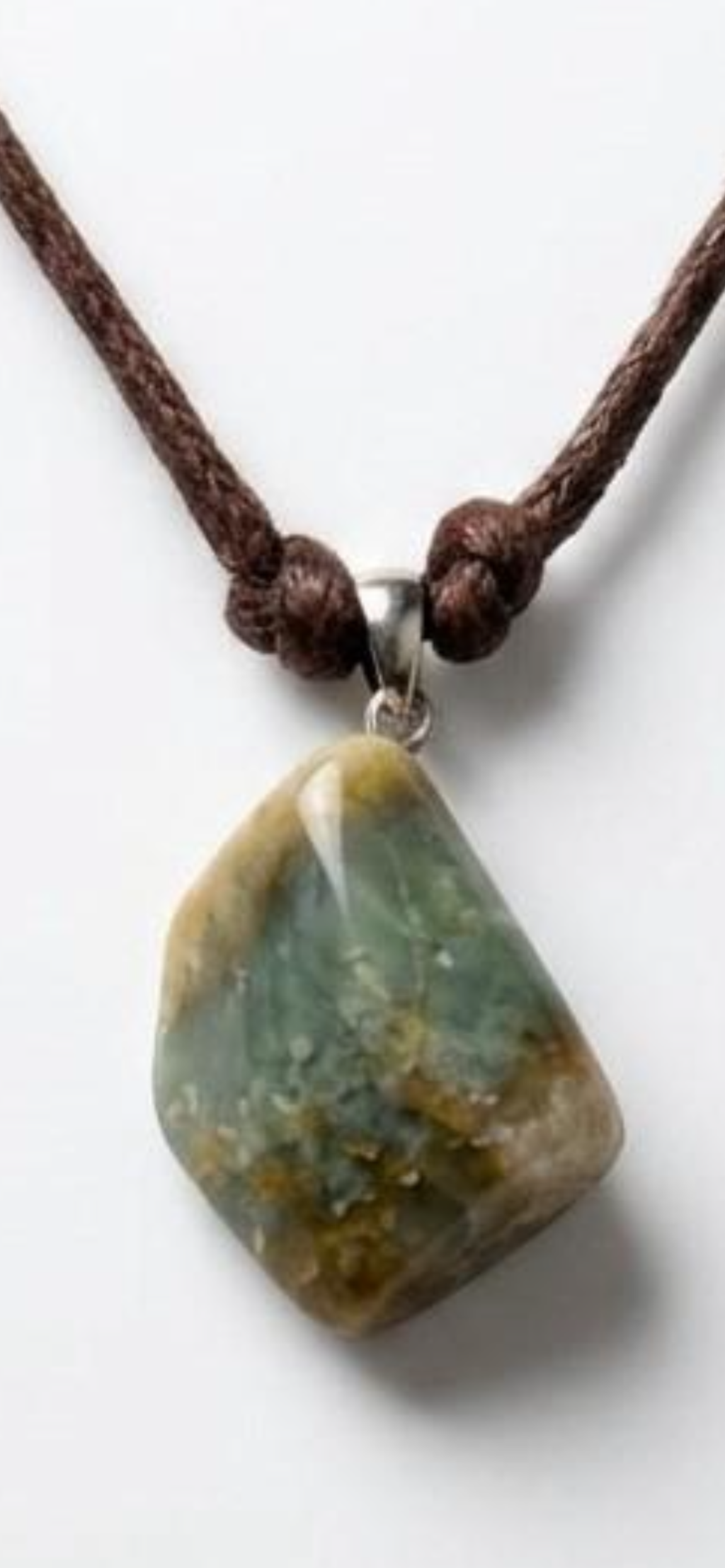 Jasper 
Leather cortex 
Sterling silver 925