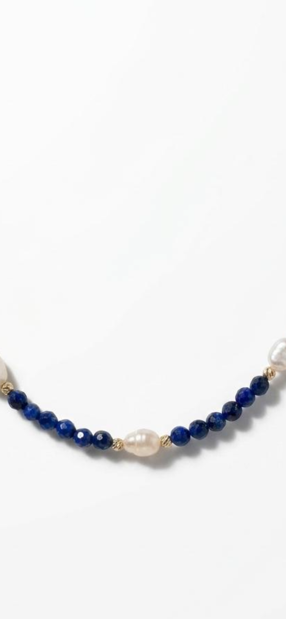 Blue jade 
Pearl 
Sterling silver 925 gold plated