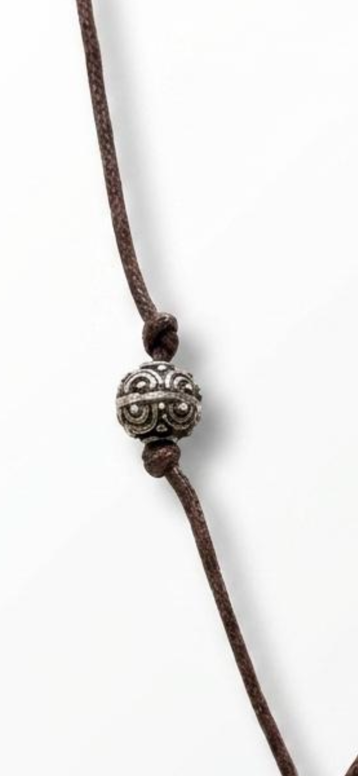 Dentrtic  agate 
Leather cortex 
Sterling silver 925