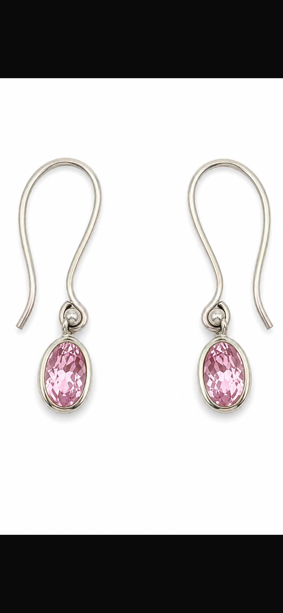 Pink moon.  
Cubic zirconia 
Sterling Silver 925
