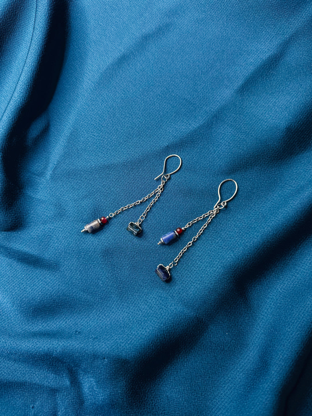 Red Relic Necklace & Earrings