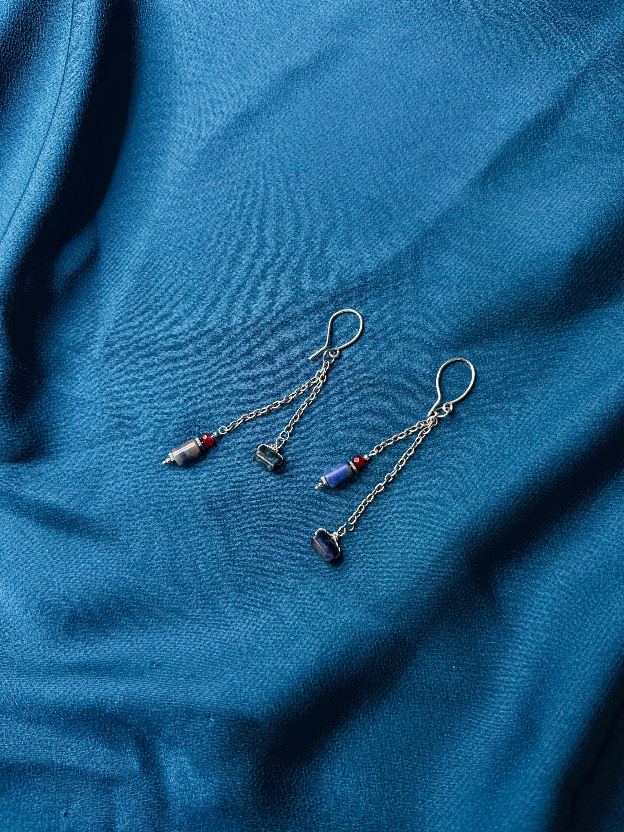 Red Relic Necklace & Earrings