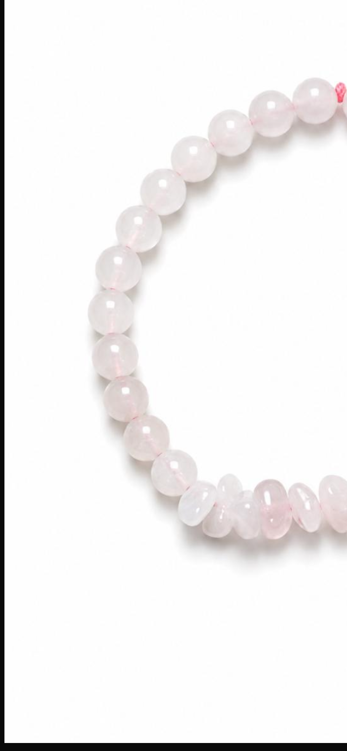 Rose quartz.     
Rose quartz