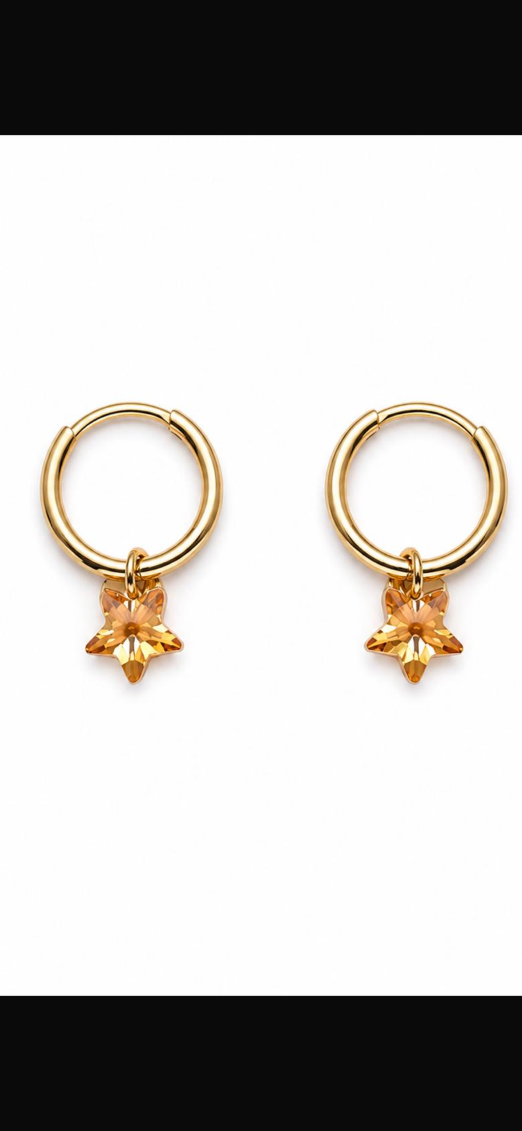 Starlight.  
Cubic zirconia 
Sterling Silver 925 gold plated