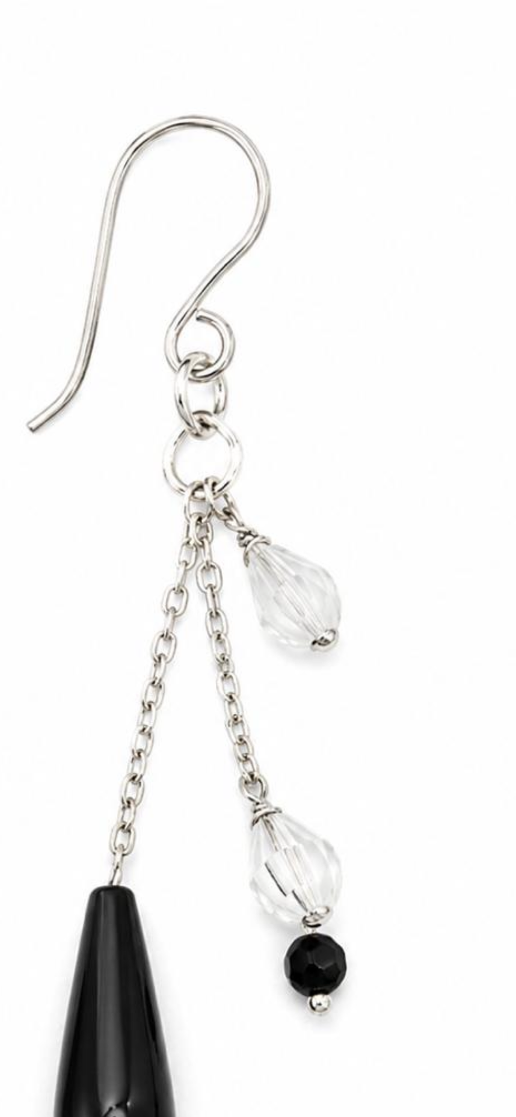 Midnight rain. 
Onix
Crystal 
Sterling Silver 925.