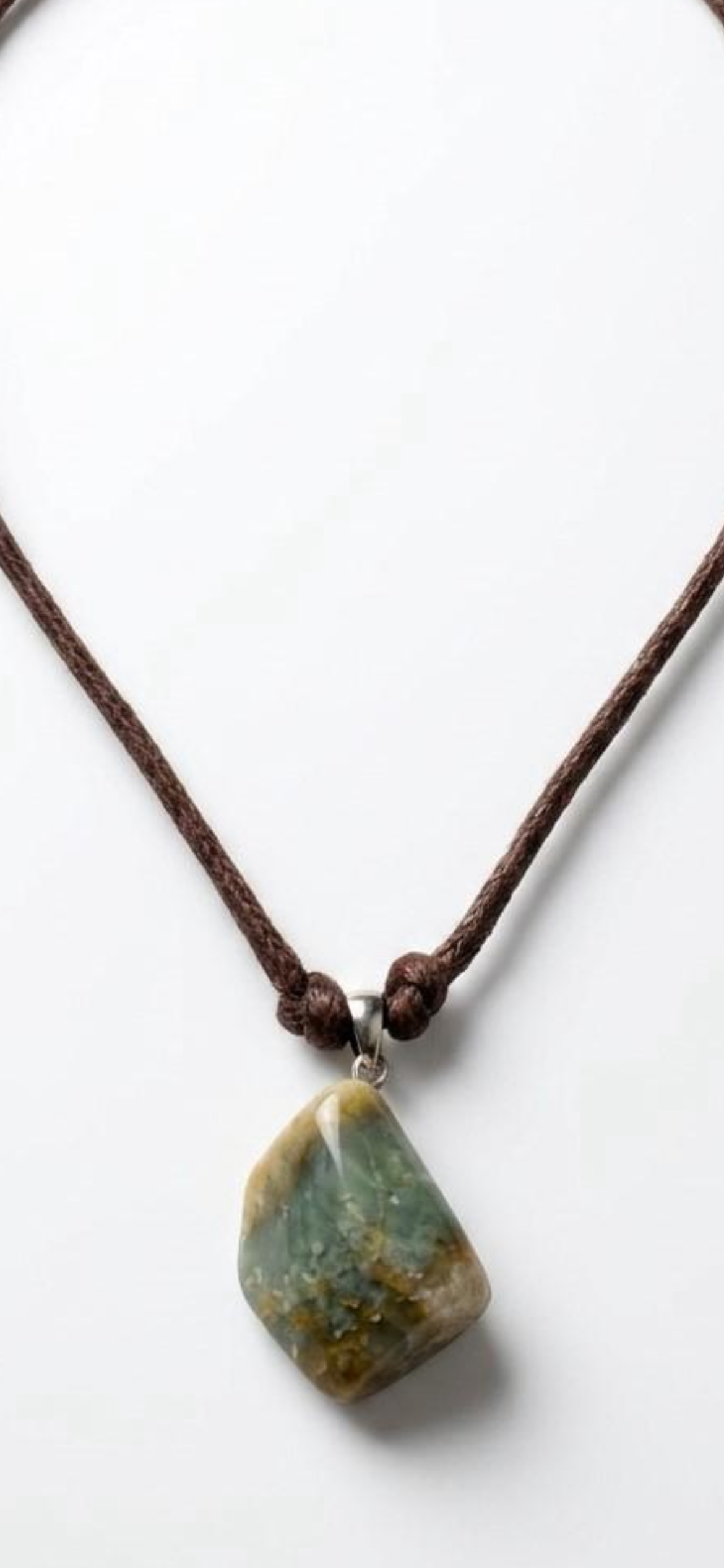 Jasper 
Leather cortex 
Sterling silver 925