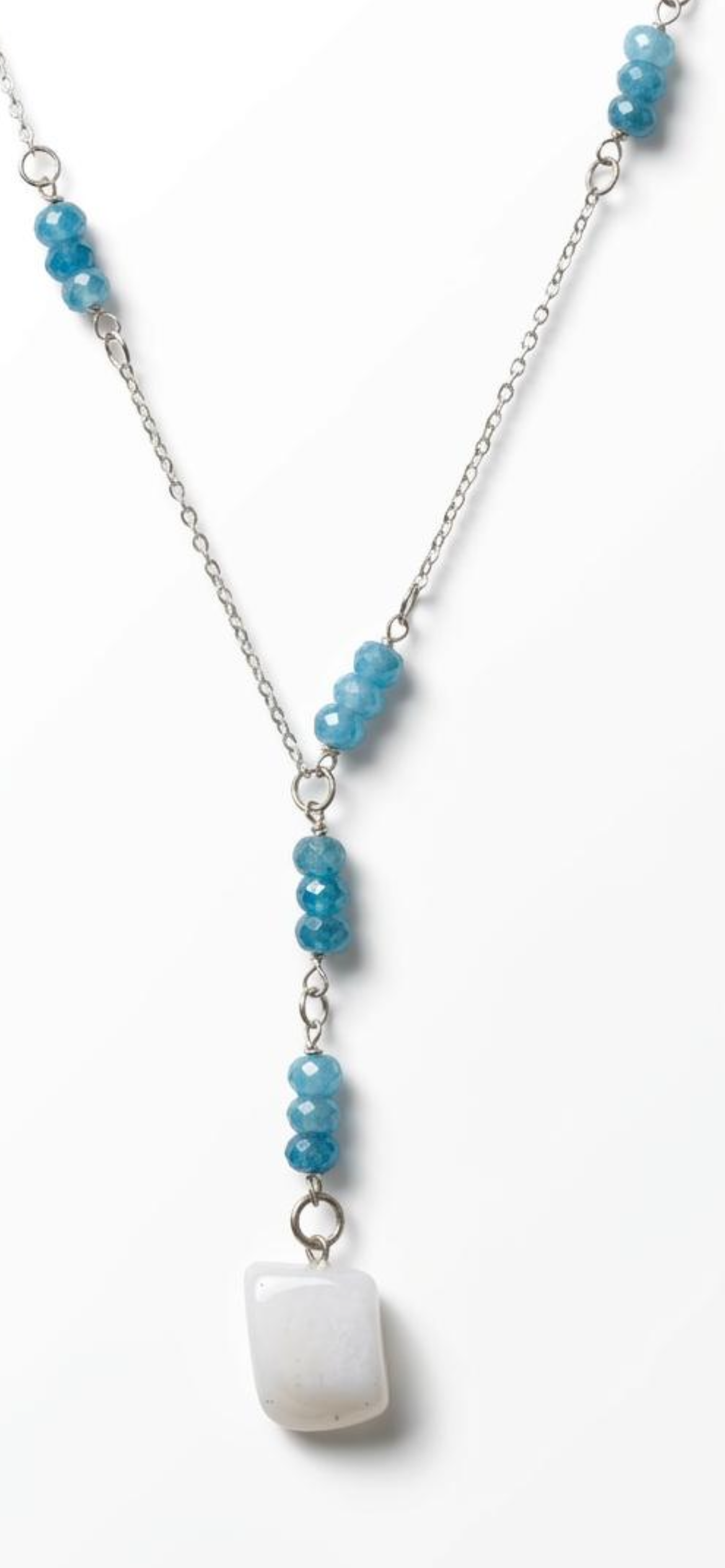 Blue jade    White jade 
Sterling silver 925