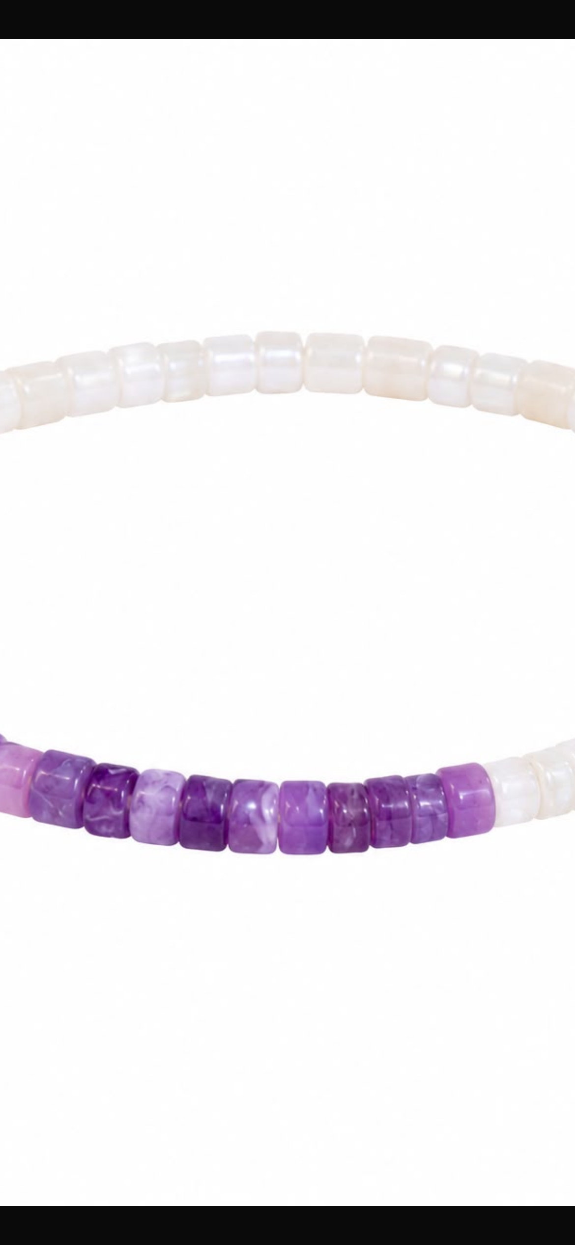 Moonshine .7.
White agate 
Amethyst 
Sterling Silver 925