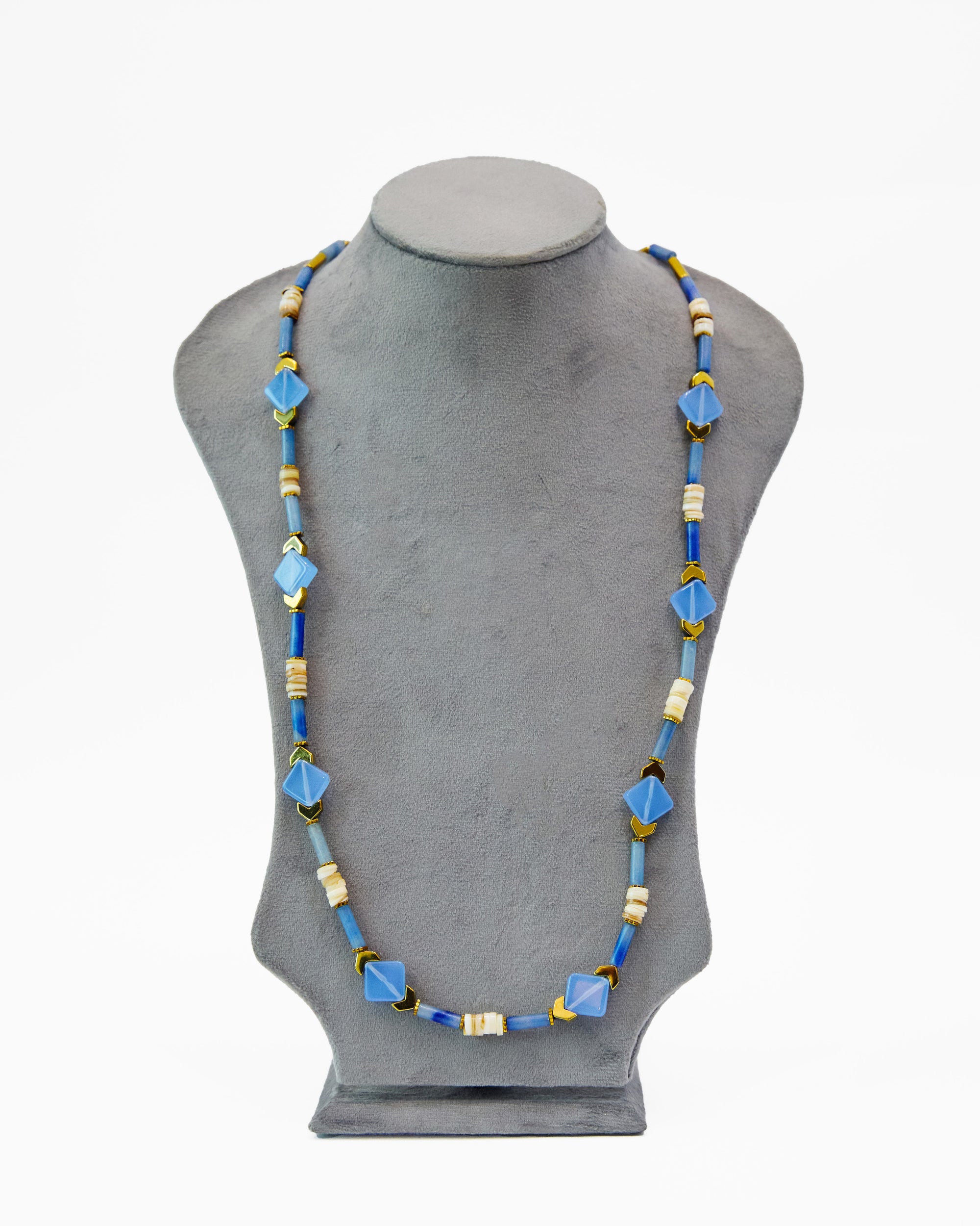 Azure Geometry Necklace