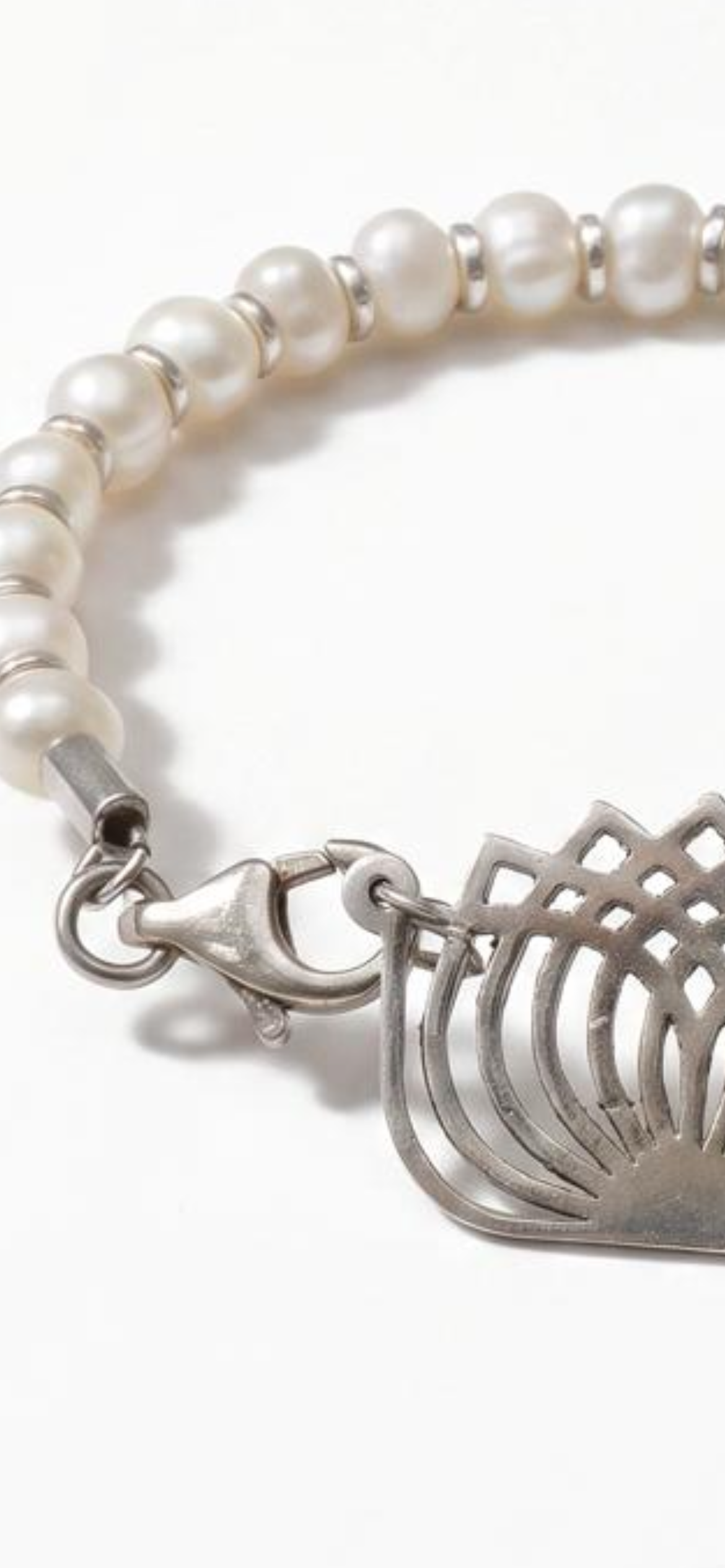 Pearl signature.   
Pear
Hematite 
Sterling Silver 925