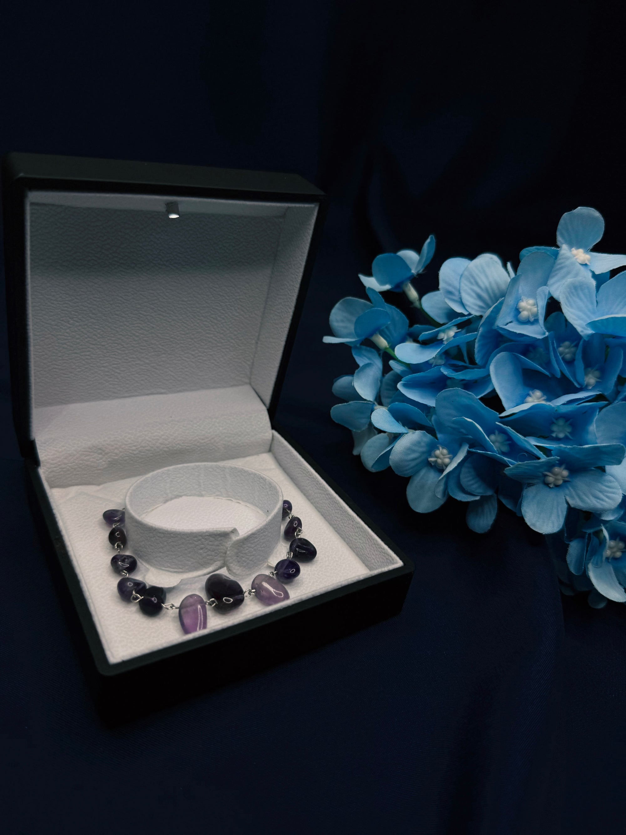 Amara Trio necklace, bracelet, and earrings