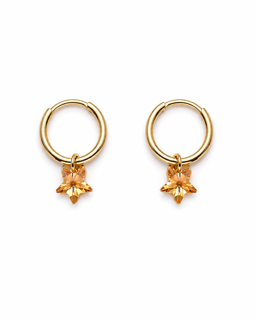 Starlight.  
Cubic zirconia 
Sterling Silver 925 gold plated